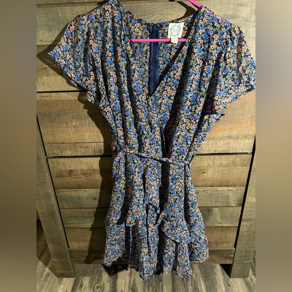 Blue Rain Multicolor Floral Dress